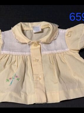 Vintage Babyfair Cream Baby Girl Dress